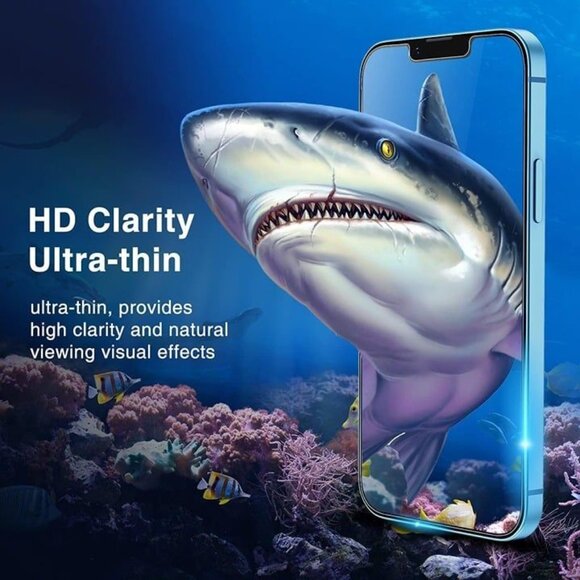 2 Pack Screen Protector iPhone‎ 15 Pro Max [6.7 inch Display] 2 Lens Protectors - Picture 6 of 8